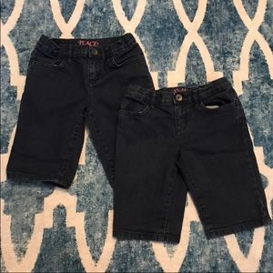 Girls 6/6X Denim Dark Blue Wash Bermuda Shorts.